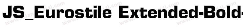 JS_Eurostile Extended-Bold字体转换
